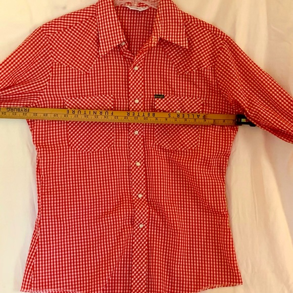 Vintage Wrangler Western Shirt with Pearl Snap Buttons Size Large - Picture 8 of 8